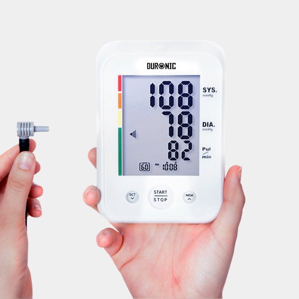 Duronic BPM150 Blood Pressure Monitor & OXIMETER Bundle - CE Approved Digital BP Machine with Pulse Oximeter for Oxygen Saturation & Heart Rate Monitoring - Perfect for Home Health Tracking & Fitness Enthusiasts
