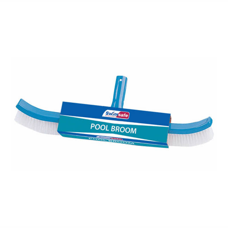 Premium Pool Broom with Telescopic Handle - Heavy Duty Swimming Pool Cleaning Brush for In-Ground & Above Ground Pools - Ideal for Removing Algae, Dirt & Debris - Perfect for Backyard, Vacation Homes & Pool Maintenance