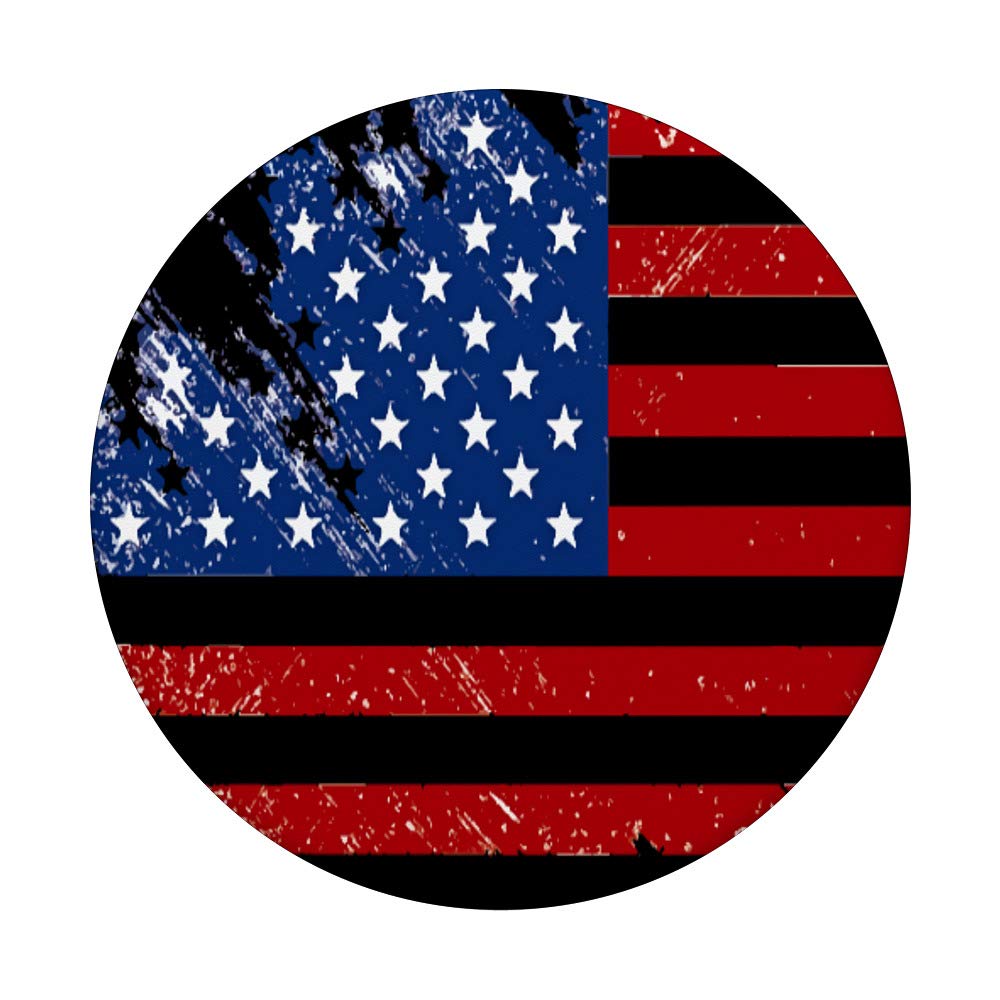 American Flag Patriotic PopSockets Swappable PopGrip - Phone Stand & Grip for iPhone, Samsung, Smartphones - Perfect for Road Trips, Work Desks & Everyday Use