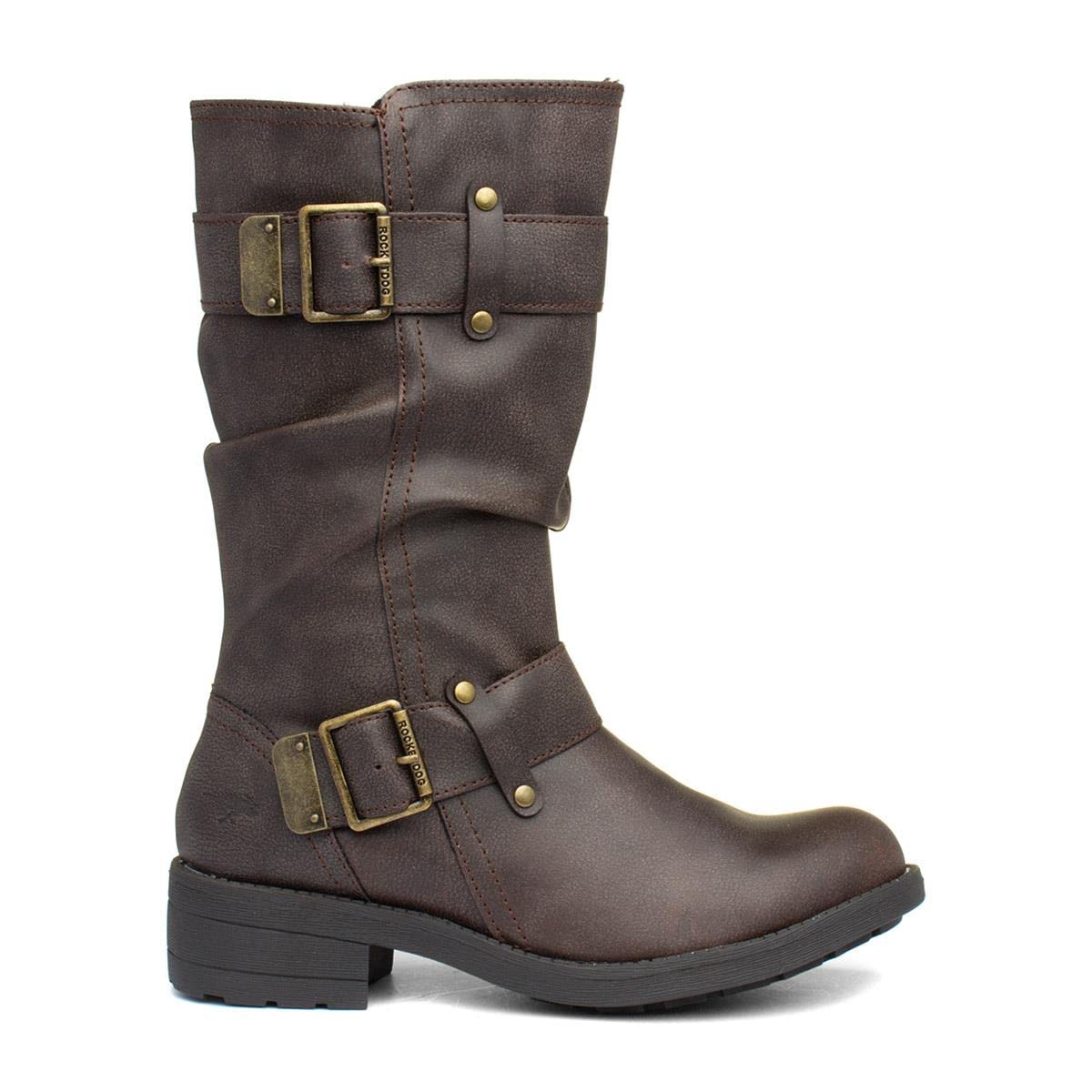 Rocket Dog Women's Biker Boots - Stylish Ankle Boots for Women | Comfortable & Fashionable Motorcycle Boots | Perfect for Riding, Casual Wear & Outdoor Adventures