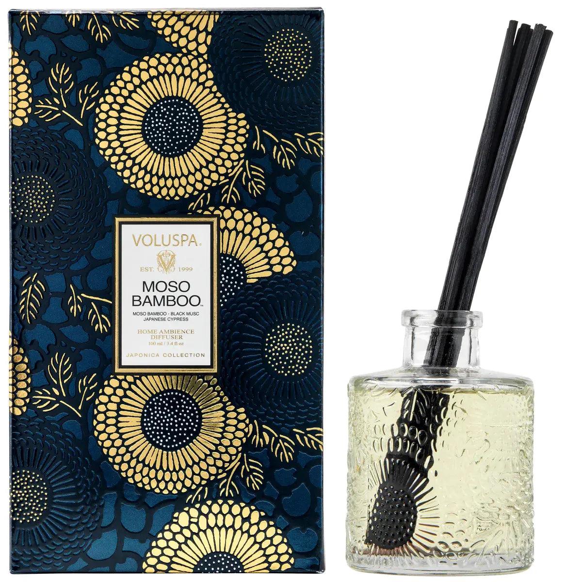 Premium Moso Bamboo Reed Diffuser with Scalloped Edge - Natural Aromatherapy for Home, Office & Spa Relaxation