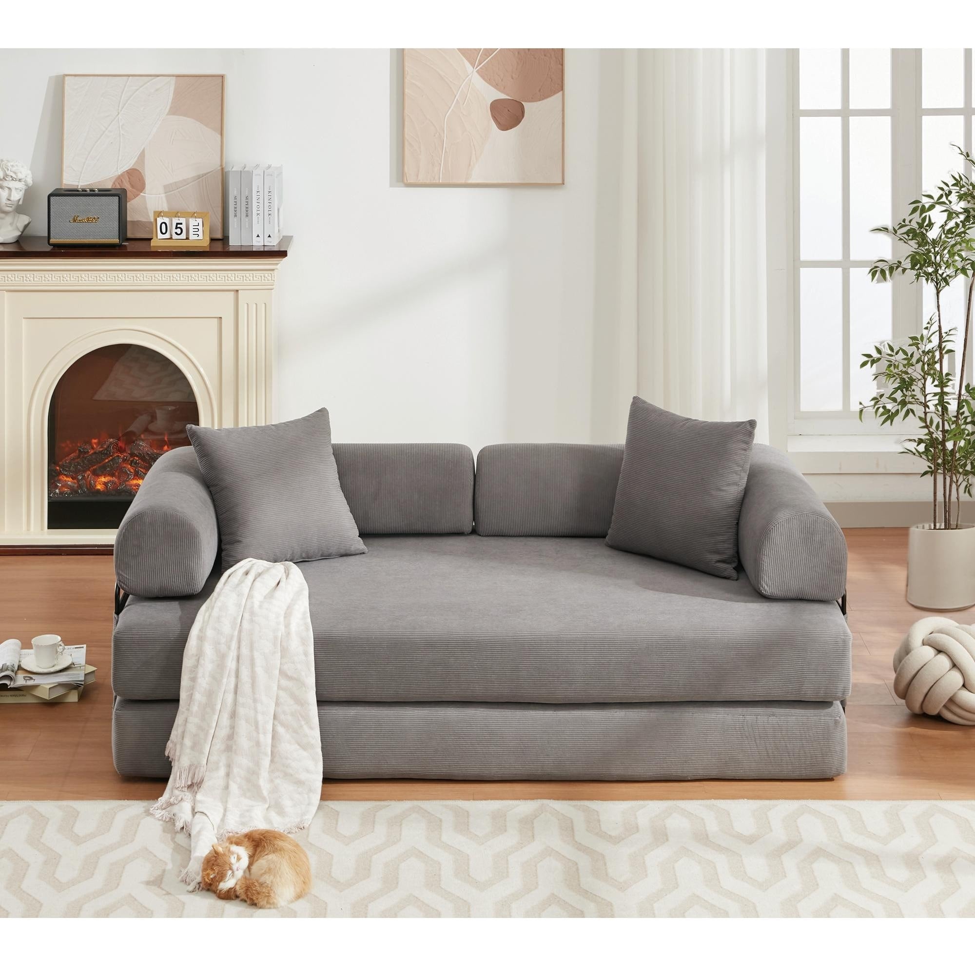 4 in 1 Convertible Sleeper Sofa Bed - 78.5