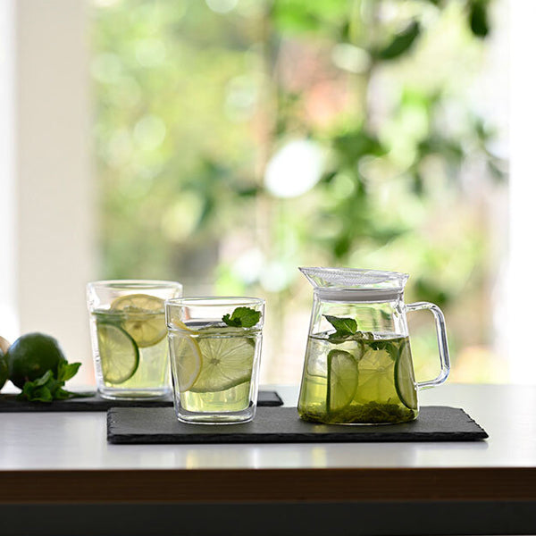 Hario V60 Glass Teapot with Stainless Steel Infuser - 700ml Japanese Style Pour Over Teapot for Loose Leaf Tea & Herbal Infusions - Perfect for Home, Office & Tea Ceremonies