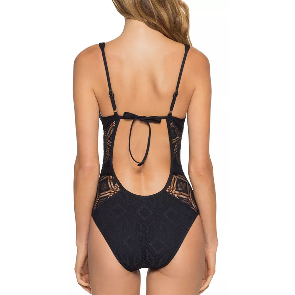 Becca Plunge One Piece Swimsuit for Women - Sexy High Cut Bathing Suit with Push Up & Tummy Control - Perfect for Beach, Pool & Vacation