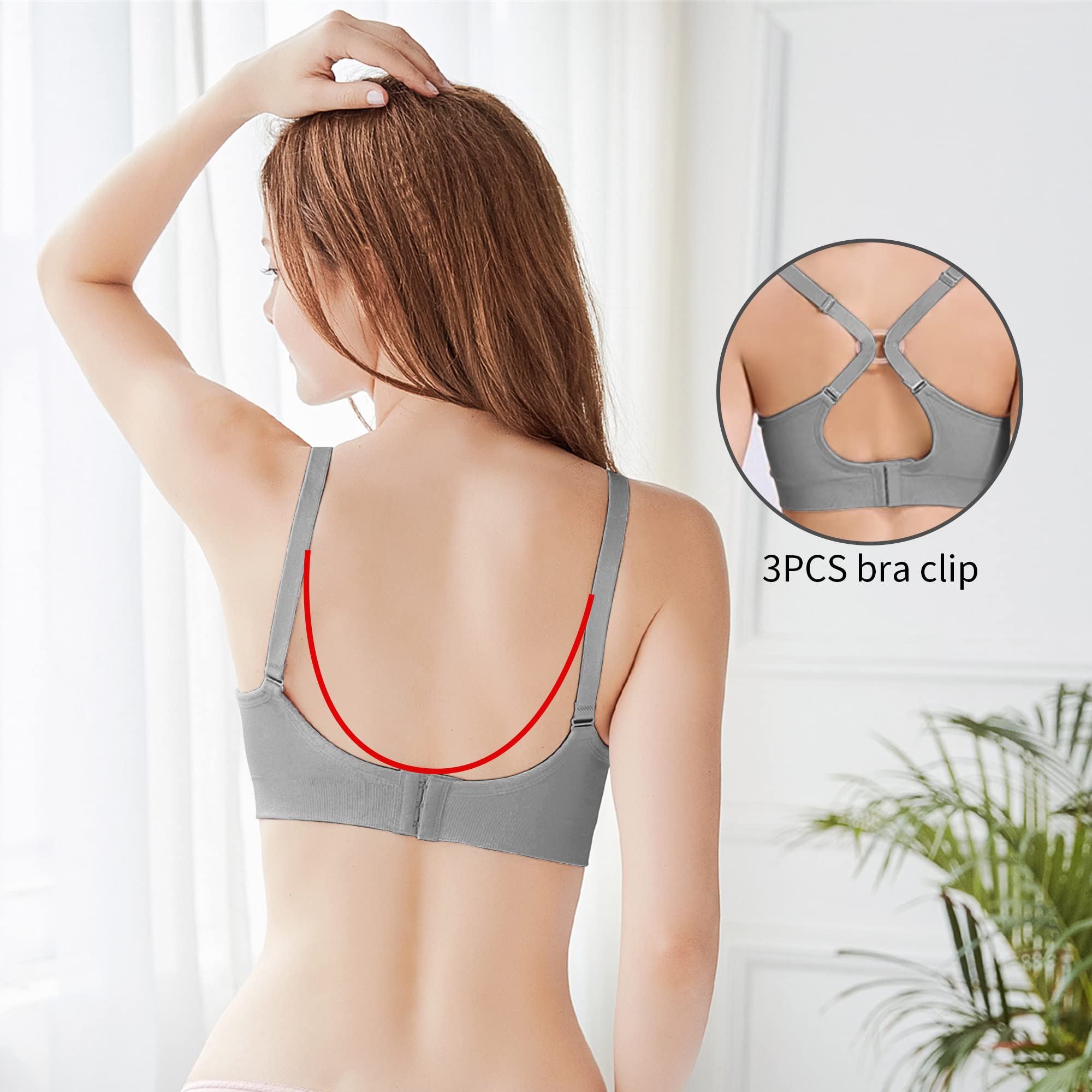 Comfortable Maternity Nursing Bra - Seamless Breastfeeding Bras for Women, 3 Pack (Sizes S-XXL) - Perfect for Pregnancy, Postpartum & Nursing Moms