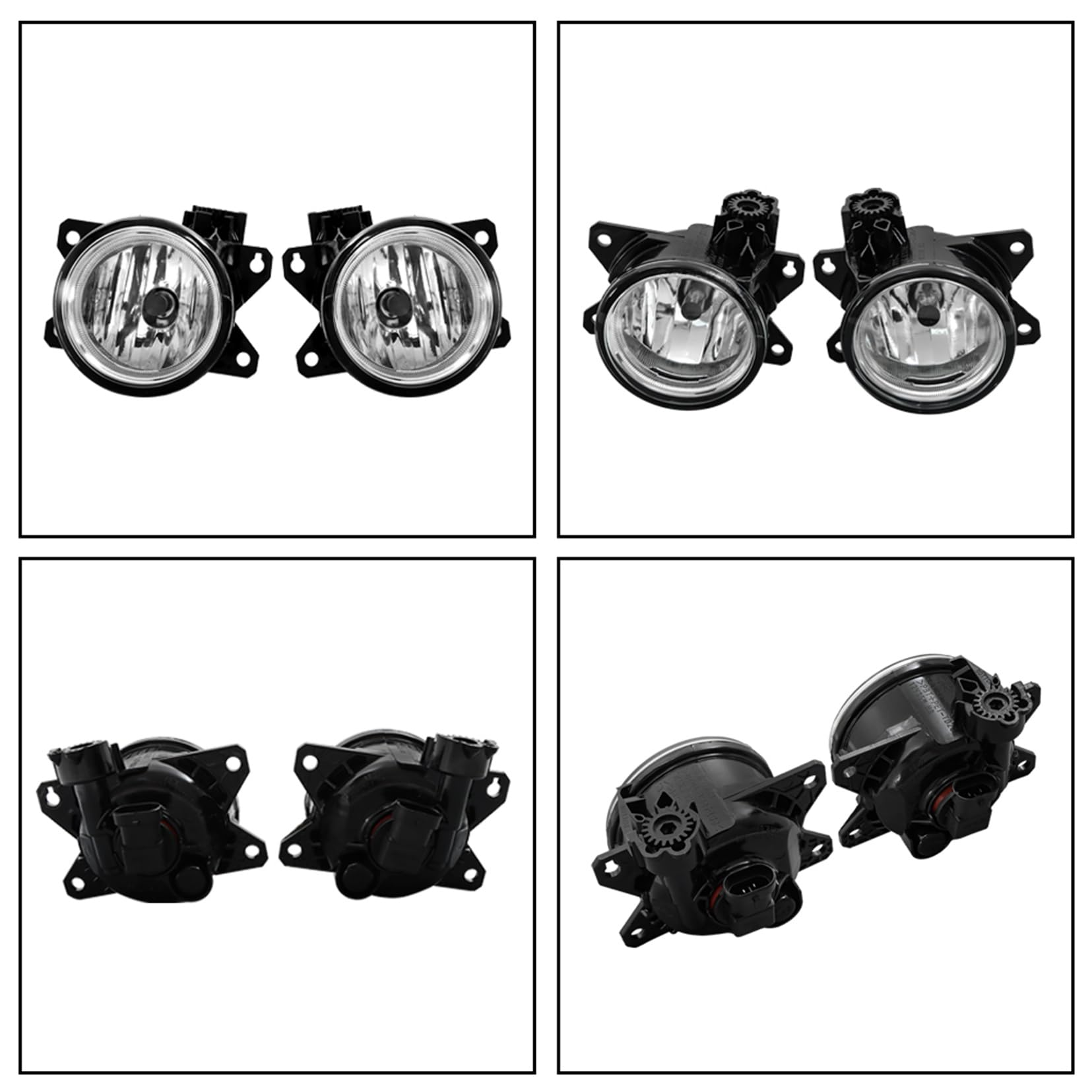 2-Pack H8 Fog Light Assembly with Covers & Harness Switch Kit - Compatible with 2019-2020 Honda Civic Coupe/Sedan - Perfect for Night Driving & Foggy Weather Conditions