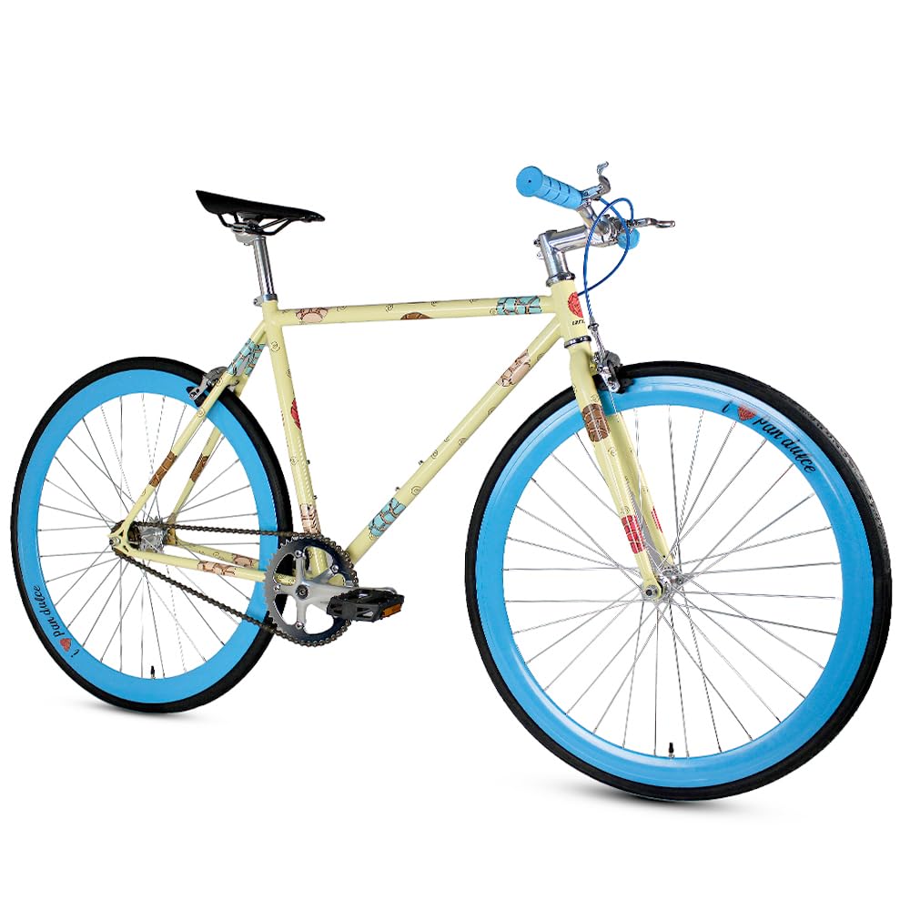 Fixed Gear Single Speed Bike - Lightweight Urban Commuter Bicycle with Front & Rear Brakes for Men & Women - Perfect for City Riding, Campus Commuting & Daily Exercise - Available in Multiple Sizes (XXS-XXL)