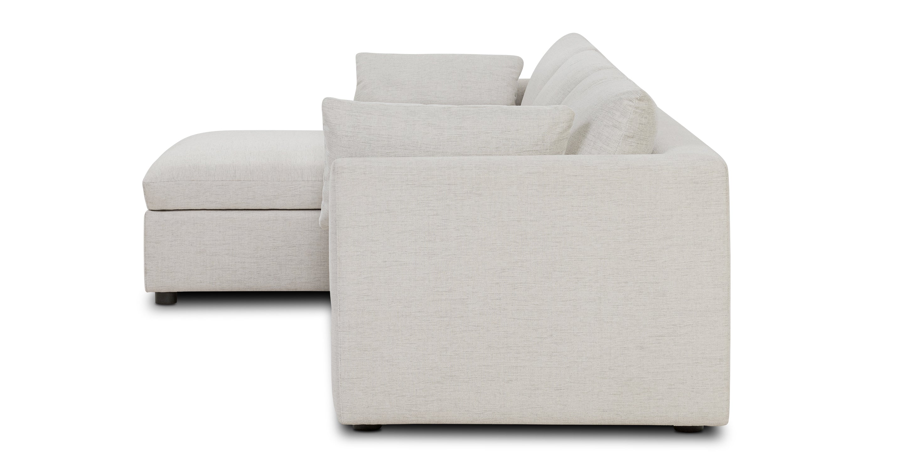Argos Left Facing Sleeper Sectional Sofa Bed - Convertible L-Shaped Couch with Pull-Out Bed, Modern Fabric Upholstery for Living Room, Guest Room & Small Spaces