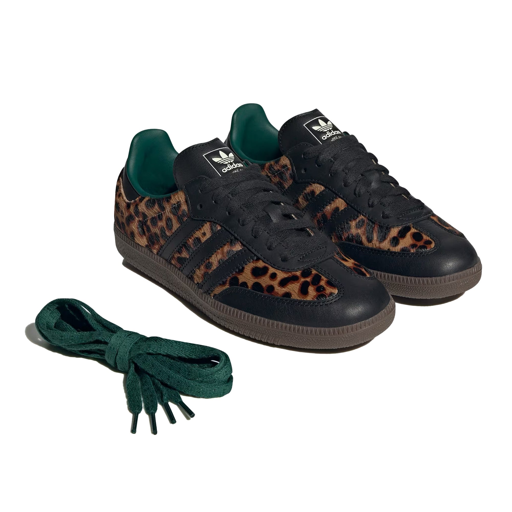Adidas Samba OG 'Black Green Leopard' Women's Sneakers (2025) - Classic Comfort for Casual Wear, Street Style & Everyday Fashion
