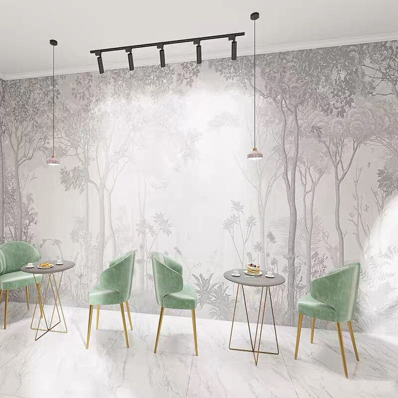 Tropical Chic Wallpaper Mural - Vibrant Botanical Peel & Stick Wall Decor for Living Room, Bedroom, Nursery | Waterproof & Easy to Install