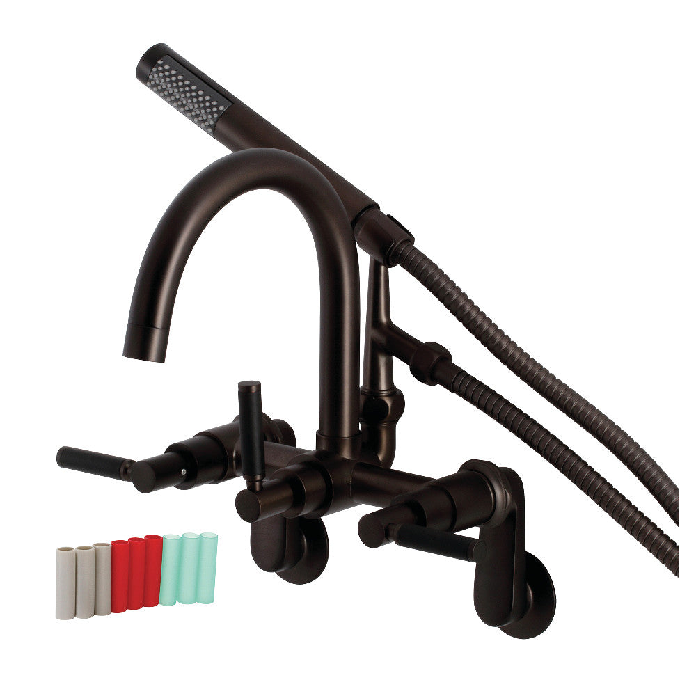 Vintage Style 7 Inch Adjustable Wall Mount Clawfoot Tub Faucet - Aqua AE8150DKL Kaiser - Perfect for Bathroom Renovation & Classic Bathtub Upgrades