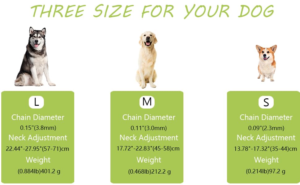 Premium Prong Pinch Dog Training Collar with Quick Release Buckle - Adjustable Metal Choke Collar for Small, Medium & Large Dogs (3.8mm, 22.44