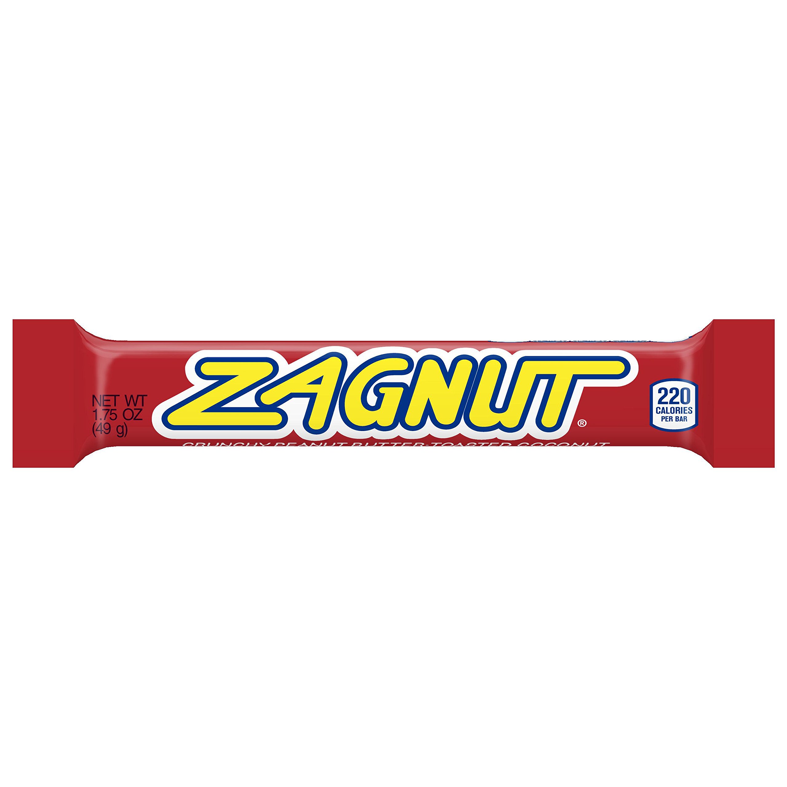 Zagnut Candy Bars - 24 Count Pack | Peanut Butter & Coconut Crunch | Perfect for Halloween, Parties & Snacking