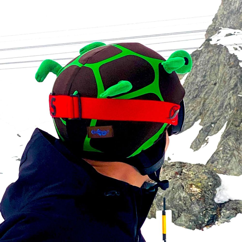 Coolcasc Animal Ski Helmet Cover - Turtle Design for Kids & Adults | Waterproof & Warm Winter Sports Accessory | Perfect for Skiing, Snowboarding & Outdoor Adventures