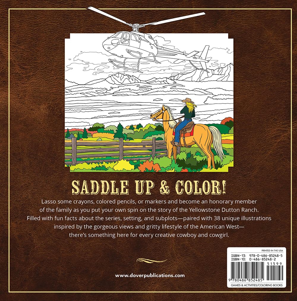 The Unofficial Yellowstone Coloring Book for Adults - Relaxing National Park Scenes, Wildlife & Landscapes - Perfect for Stress Relief & Creative Fun (Dover Coloring Books)