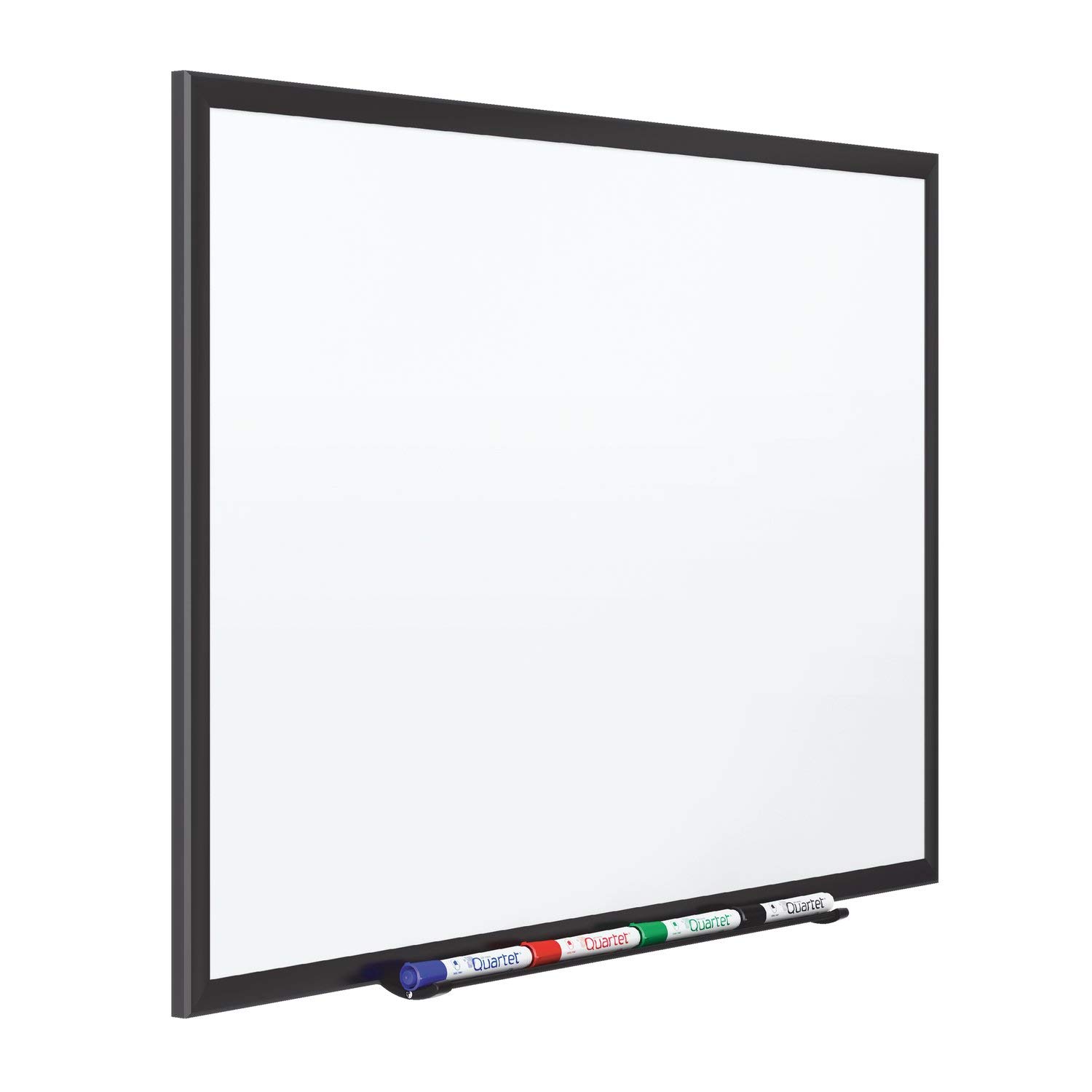 Quartet Magnetic Porcelain Whiteboard 4' x 3' - Premium Dry Erase Board with Durable Black Aluminum Frame (2544B) - Perfect for Office Meetings, Classroom Teaching & Home Organization