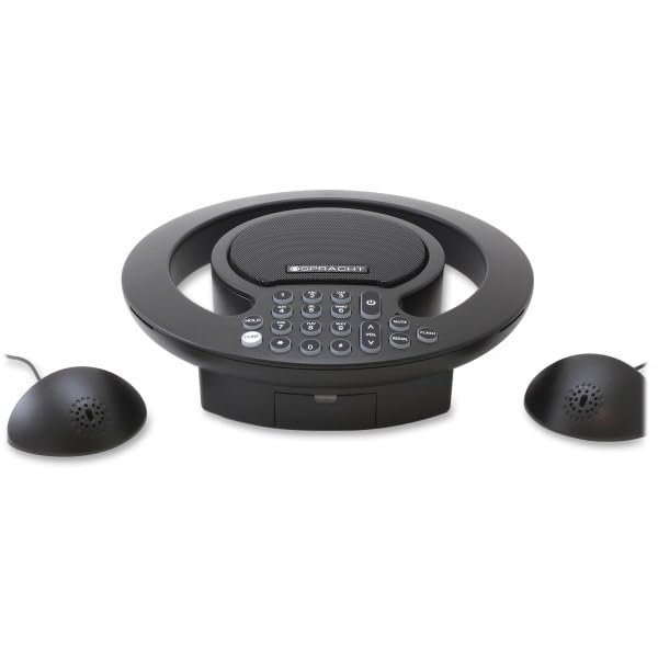 Spracht Aura SoHo Plus Full-Duplex Analog Conference Phone with 5 Microphones - Premium Business Meeting Speakerphone for Office, Home Office & Conference Rooms