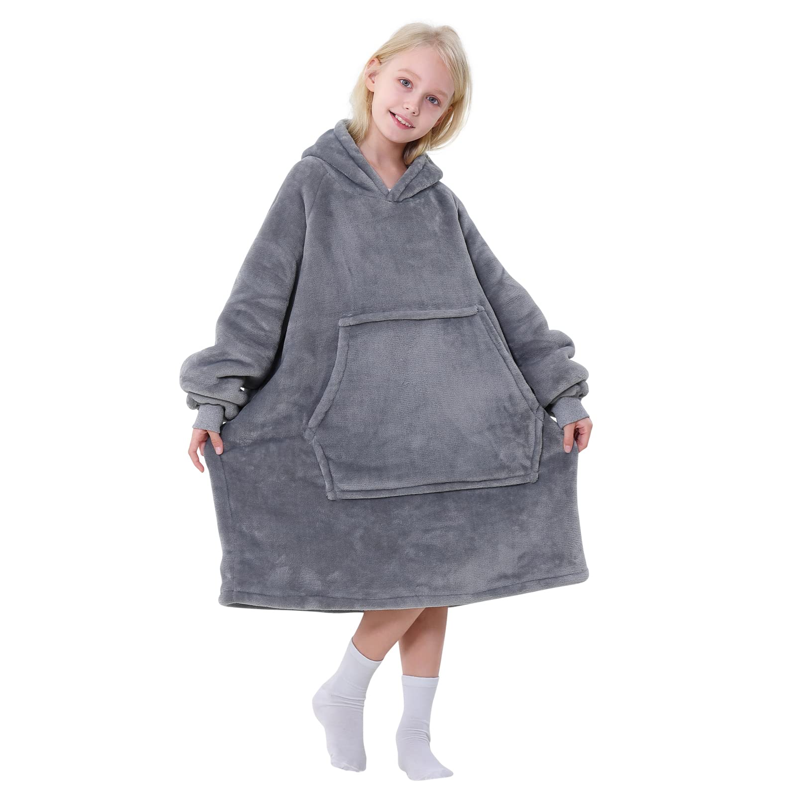 Oversized Blanket Hoodie - Wearable Blanket Sweatshirt for Women & Men - Super Soft Fleece Hooded Blanket for Adults - Perfect for Lounging, Netflix Nights & Outdoor Camping