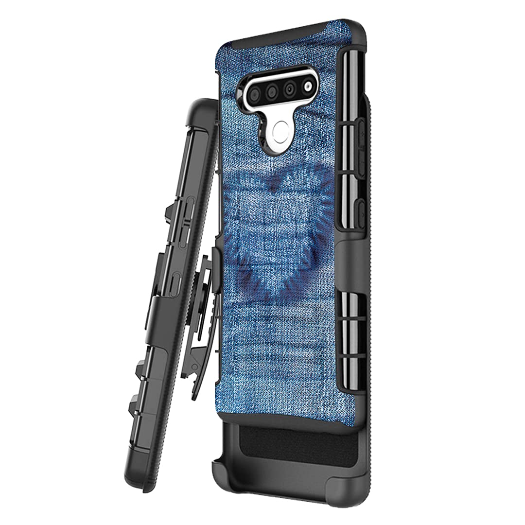Military Shockproof LG K51 Case with Kickstand & Belt Clip - Heavy Duty Protection for All Carriers - Perfect for Outdoor & Work Use