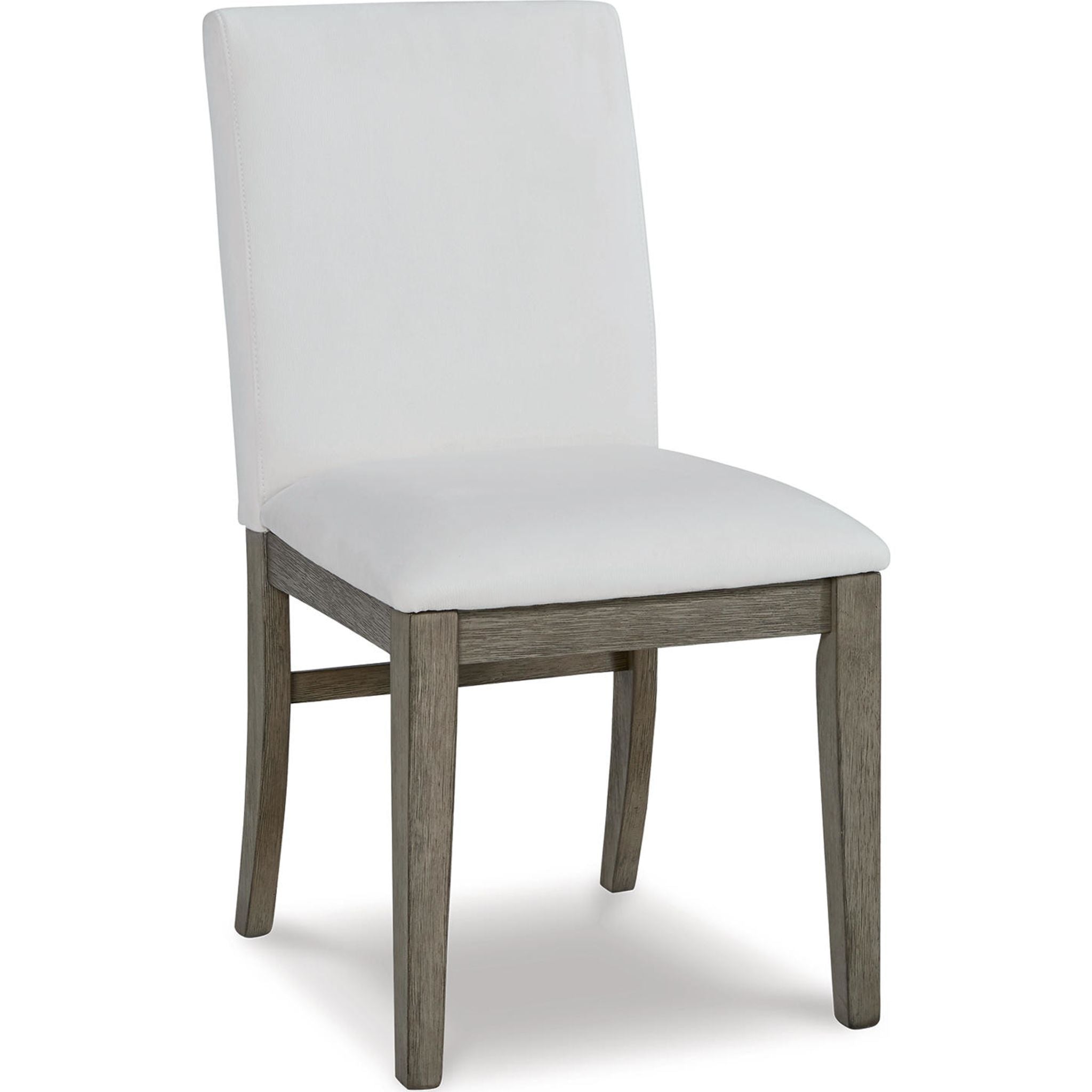 Anibecca Side Chair - Modern Gray/Off White Dining Chair (D970 01) for Kitchen, Dining Room & Office Workspace
