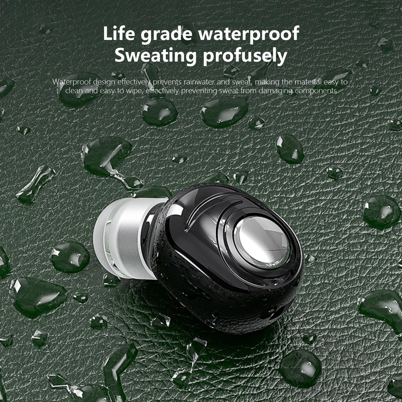 Premium Active Noise Cancelling Wireless Earbuds Bluetooth 5.0 - True Wireless in-Ear Headphones with ENC, IPX5 Waterproof, 30H Playtime for Work, Sleep, Sports & Travel (Black) - Perfect for Commuting, Gym Workouts and Relaxation