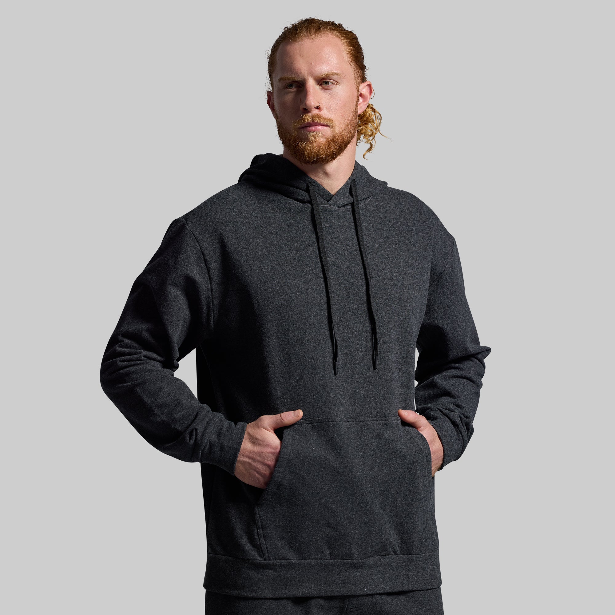 Premium Men's Unmatched Hoodie - Soft Cotton Blend Pullover with Kangaroo Pocket (Charcoal Grey) | Comfortable Casual Wear for Gym, Street Style & Outdoor Activities