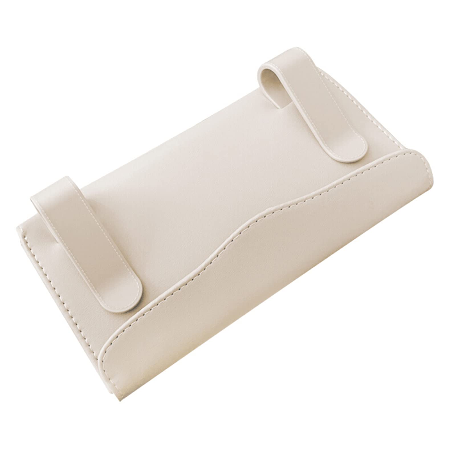 Premium PU Leather Car Tissue Holder - Hanging Sun Visor Tissue Box for Car, SUV & Vehicle | Compact & Durable Auto Accessory | Perfect for Road Trips, Commuting & Family Travel