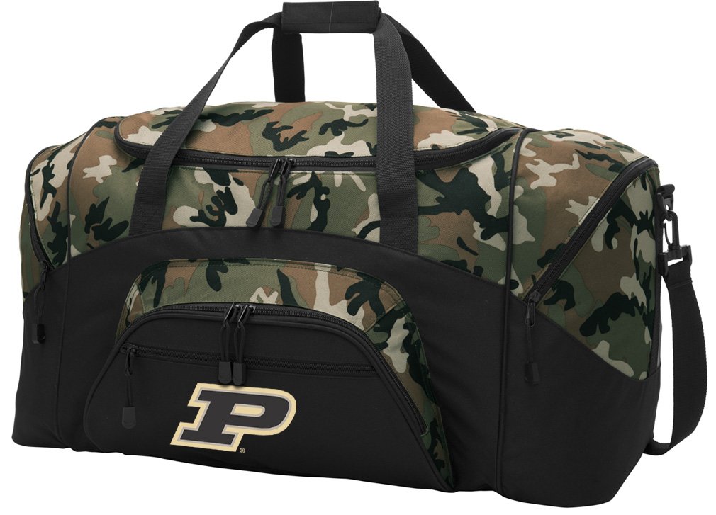 Purdue University Camouflage Duffle Bag - Large Travel Duffel Luggage for Men | Perfect for College, Gym, Sports & Weekend Getaways | Official Purdue Boilermakers Gift Idea