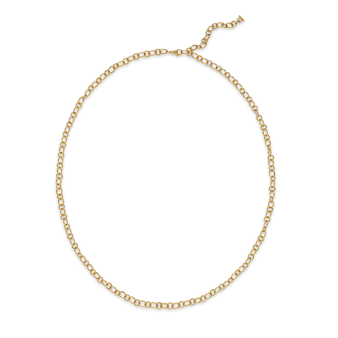 Temple St. Clair Ribbon Chain Necklace - 18K Gold Plated Elegant Jewelry for Women | Perfect for Weddings, Parties & Everyday Wear