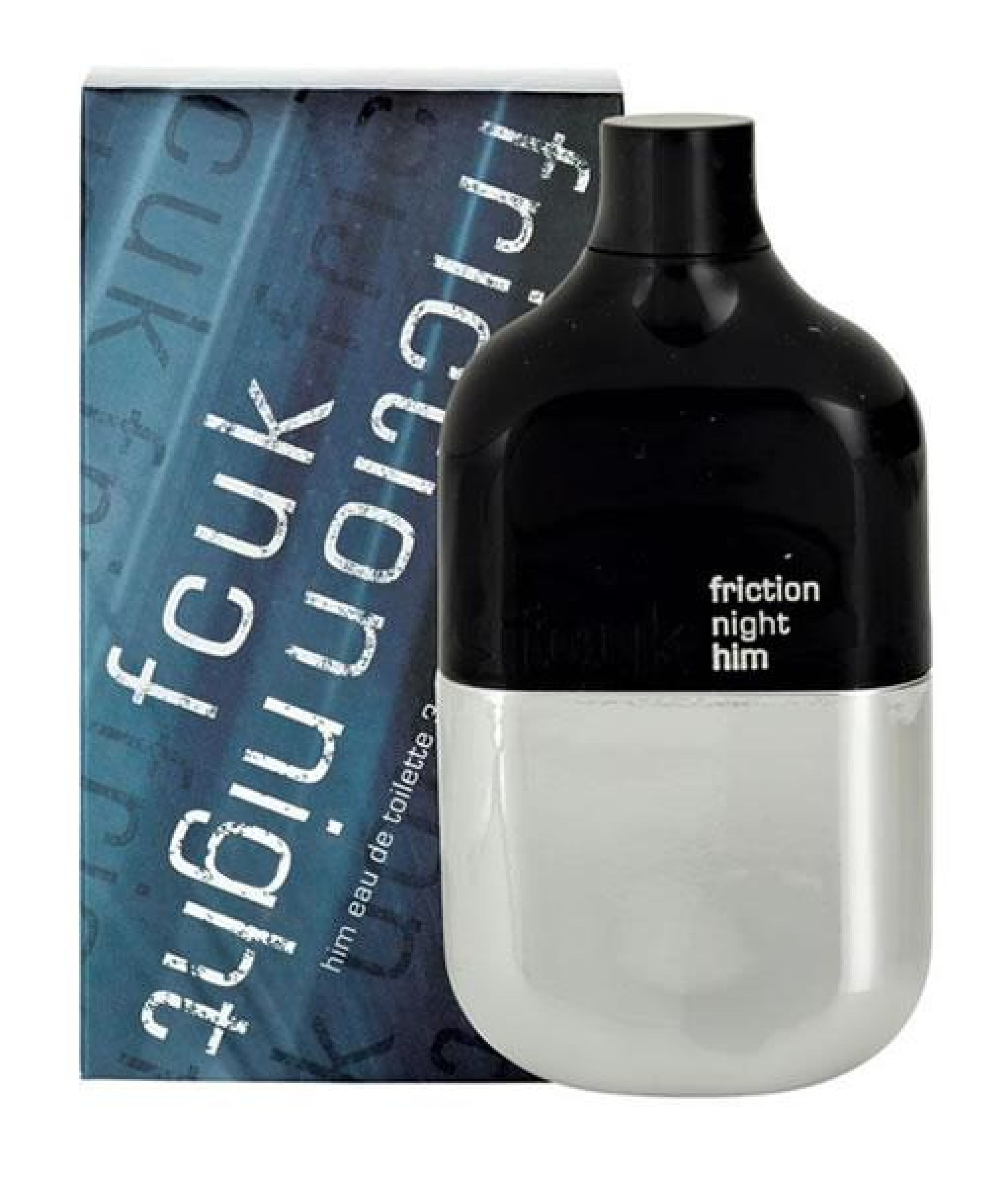 FCUK Friction Night Him 100ML EDT Spray for Men - Fresh Woody Fragrance | Long Lasting Cologne | Perfect for Date Night & Evening Events