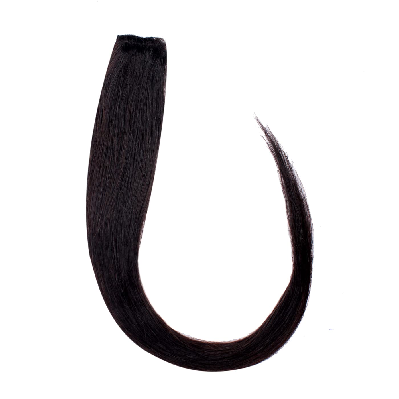 Majik Human Hair Side Cover Up Patch Extension For Women - 14 Inch Natural Brown Hair Topper - Set of 2 Pieces with Free Hair Clips - Perfect for Thinning Hair & Instant Volume - Great for Daily Wear, Parties & Special Occasions