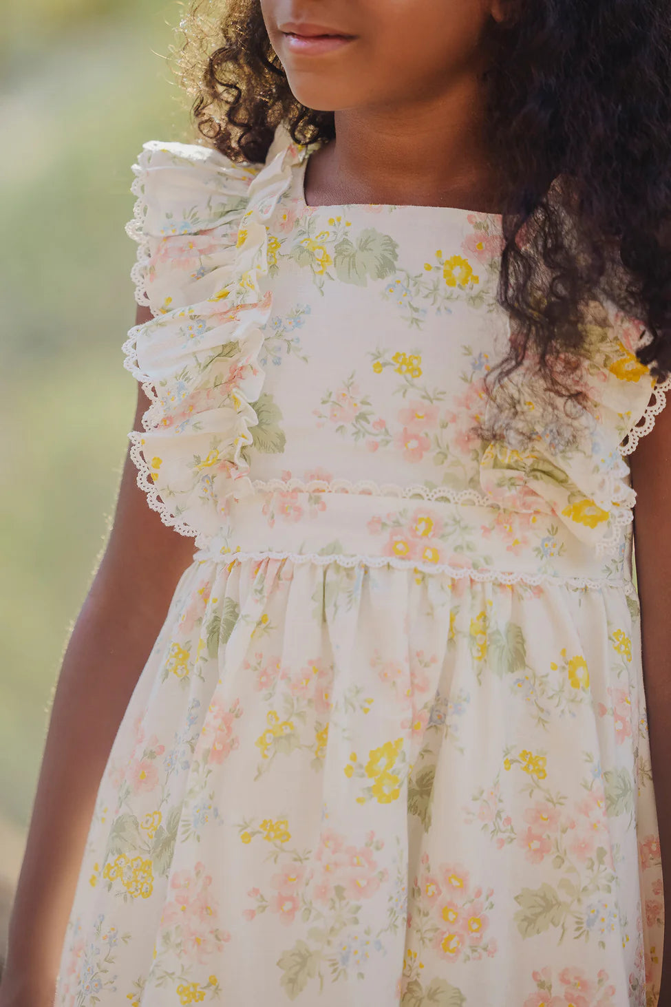 Floral Linen Dress for Women - Breathable Summer Maxi Dress by Tartine Et Chocolat | Perfect for Beach Vacations, Garden Parties & Casual Outings