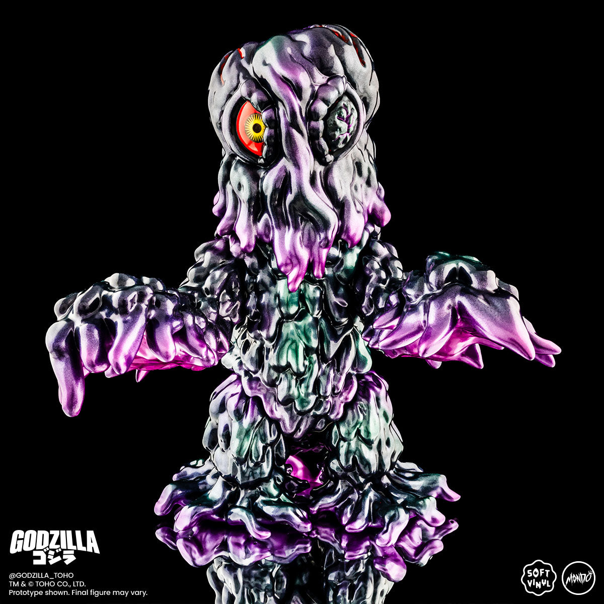 Godzilla vs Hedorah Soft Vinyl Figure Set - Limited Edition Oil Slick Variant - Japanese Kaiju Collectible for Display & Home Decor
