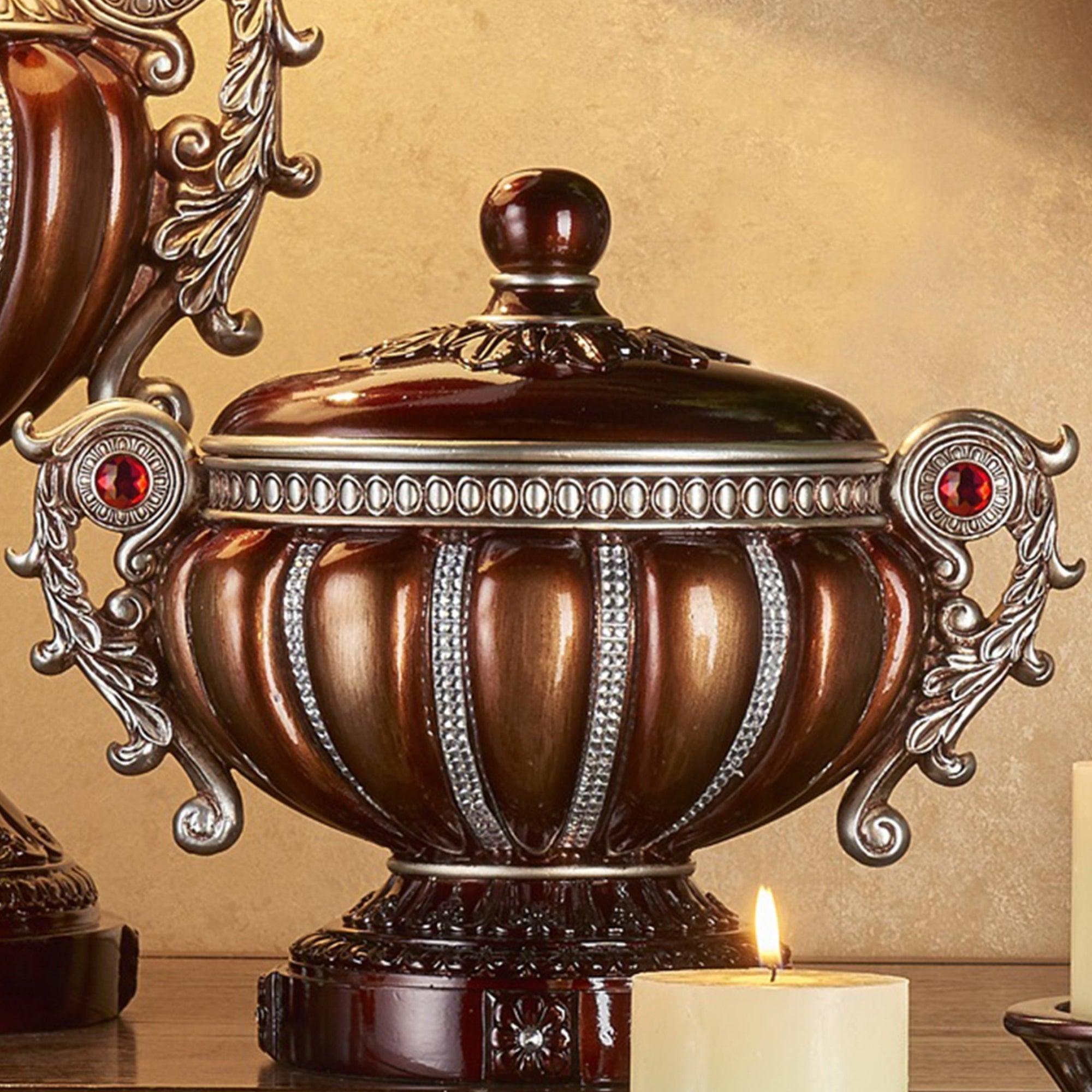 11.5 Inch Tall Decorative Jewelry Box with Multiple Designs & Elegant Accents - Perfect for Jewelry Storage, Gift Giving & Home Décor