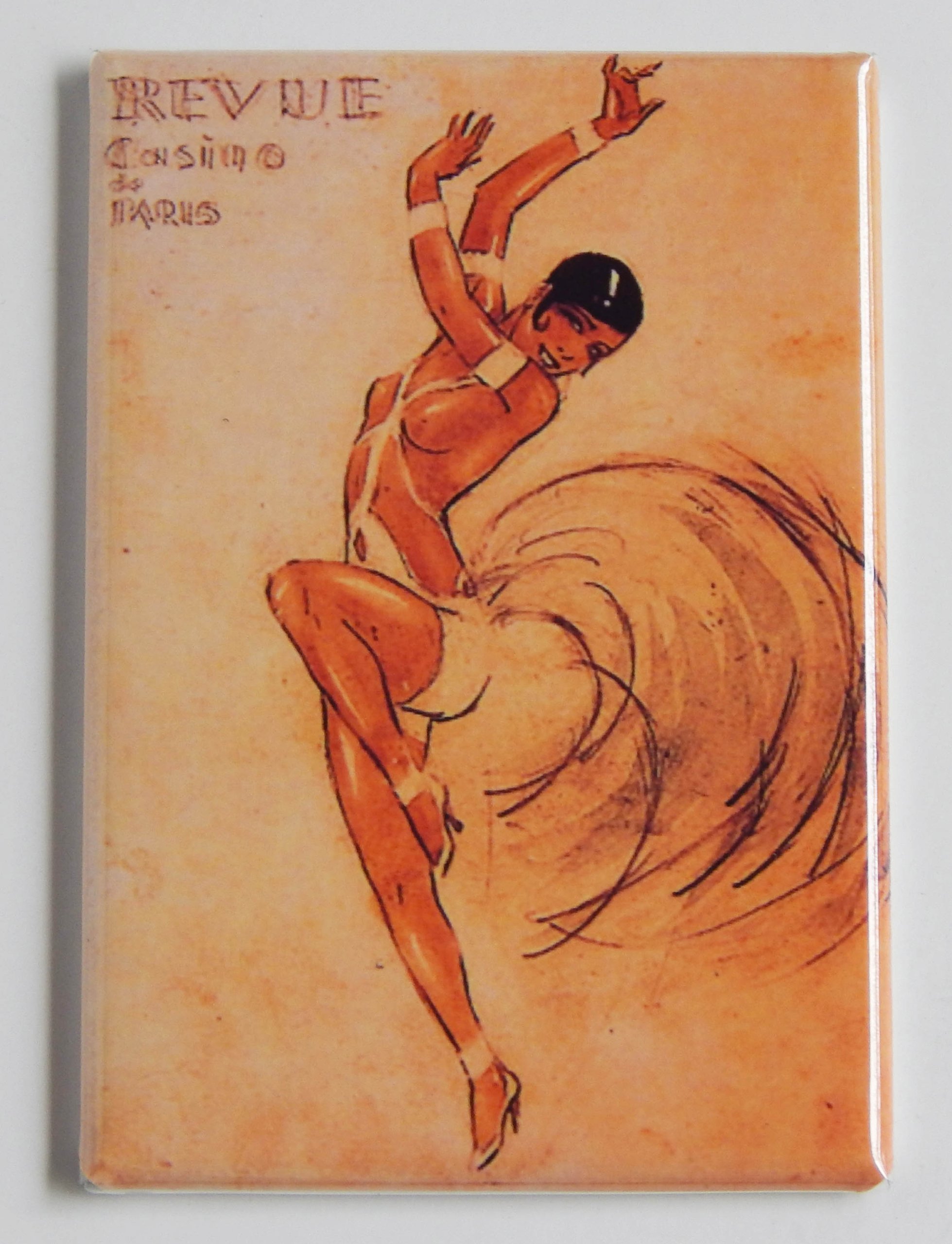 Josephine Baker Fridge Magnet - 2x3 Inches Vintage Celebrity Memorabilia - Perfect for Refrigerators, Lockers & Office Decor