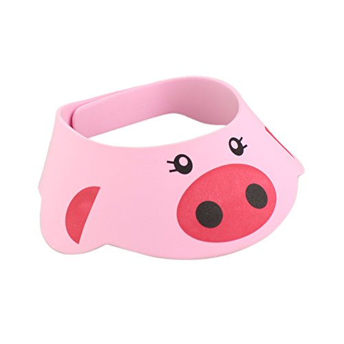 Futaba Baby Shower Bath Protect Soft Cap - Pink Waterproof Infant Bathing Hat for Newborn Toddler | Perfect for Bath Time, Swimming & Photo Shoots