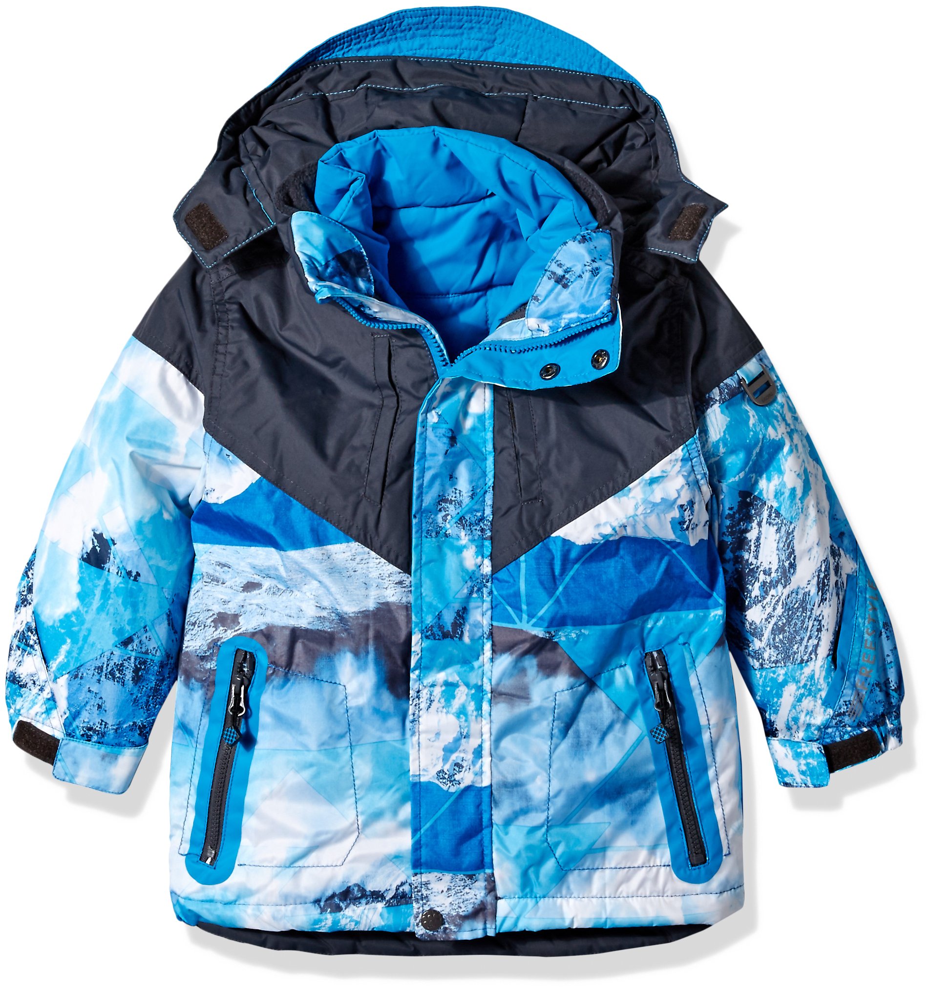 Big Chill Boys' Colorblock System Jacket - Lightweight Waterproof Windbreaker for Outdoor Sports & School Activities
