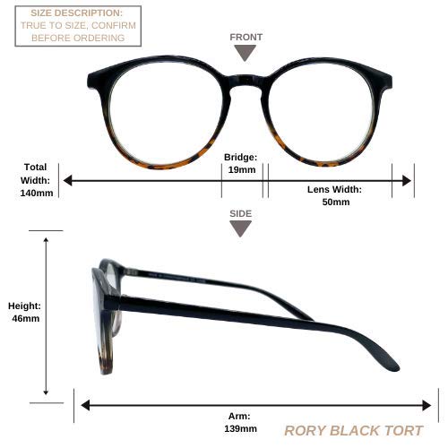 Blue Light Blocking Glasses for Computer & Gaming - UV Protection, Anti-Glare, Reduce Digital Eye Strain - Trendy Round Frame (Black Tortoise) - Perfect for Office Work, Online Classes & Nighttime Screen Use