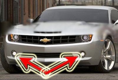 Xenon Halogen Fog Lights for 2010-2013 Chevy Camaro - High Performance Replacement Bulbs for Improved Visibility in Rain & Fog