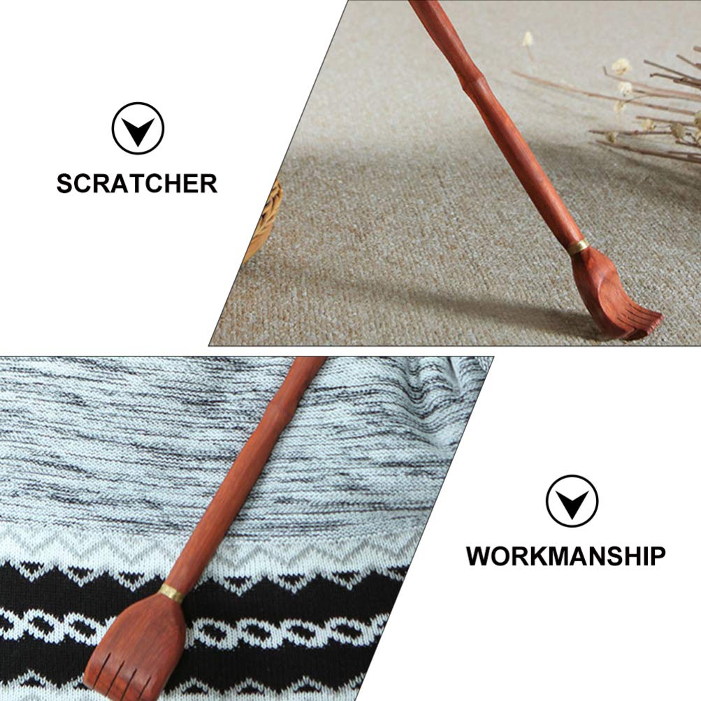 EXCEART 2-Pack Bamboo Back Scratcher - Long Handle Itch Relief Tool for Back & Shoulder Massage | Perfect for Home, Office & Travel Use