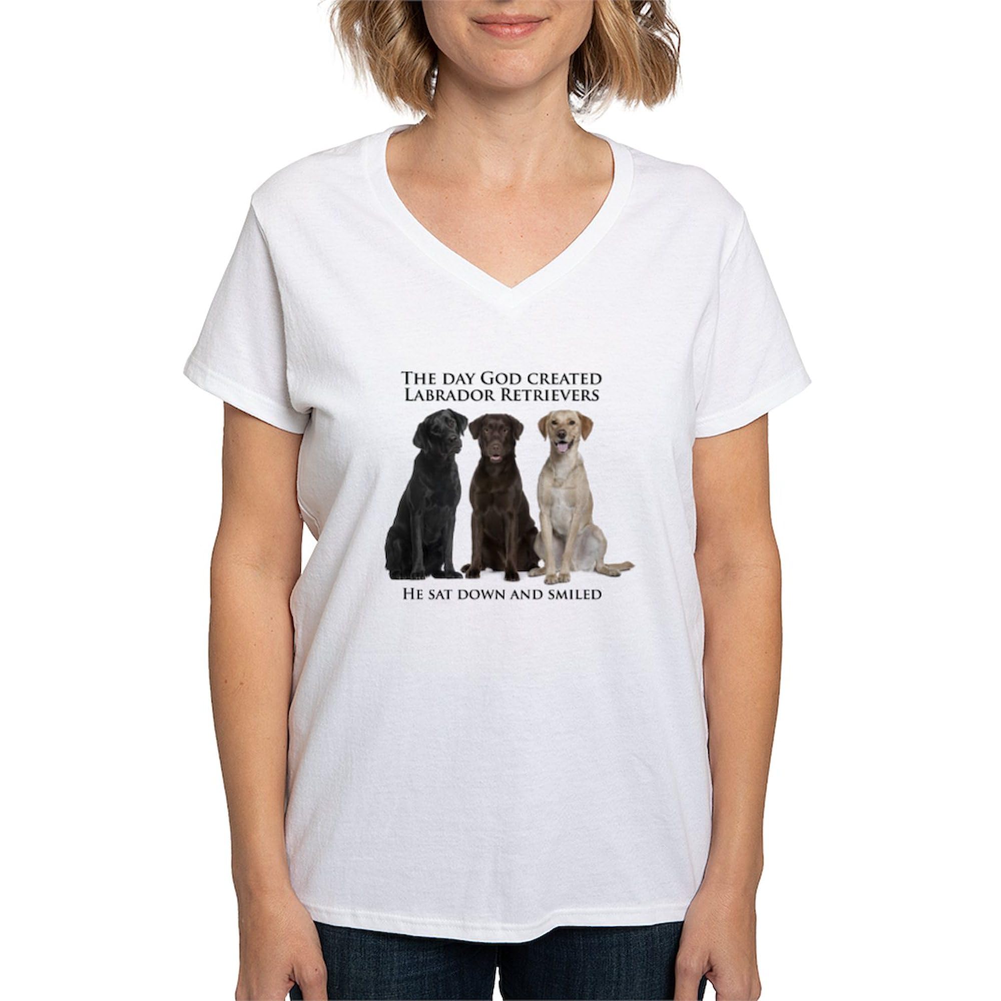 Creation of Labs Women's Cotton V-Neck T-Shirt | Soft Comfortable Casual Tee for Everyday Wear | Perfect for Work, Lounge & Outings
