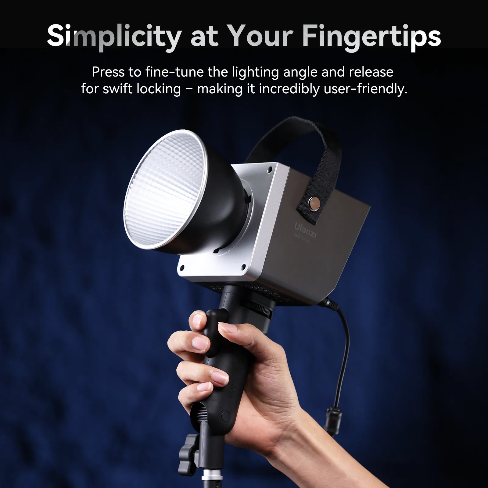 Ulanzi LA03 Universal Light Stand Adapter with Pistol Grip Handle - Compatible with DSLR Cameras, Smartphones & LED Lights - Perfect for Photography, Video Shooting & Live Streaming