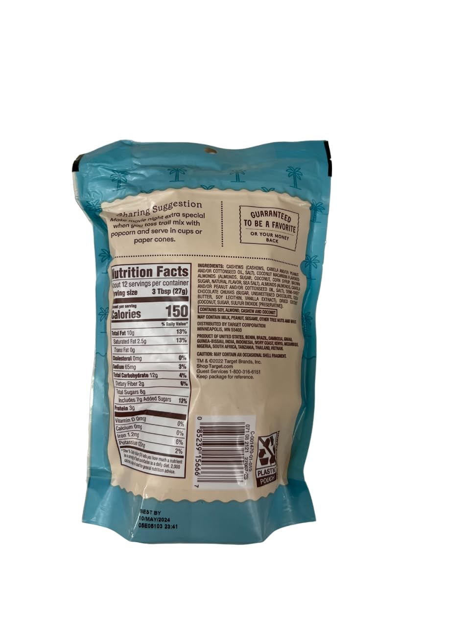 Organic Coco-Nuts Trail Mix - 11oz Resealable Bag - Favorite Day Kosher Snack - Healthy Energy Boost for Hiking, Camping & Office Snacks
