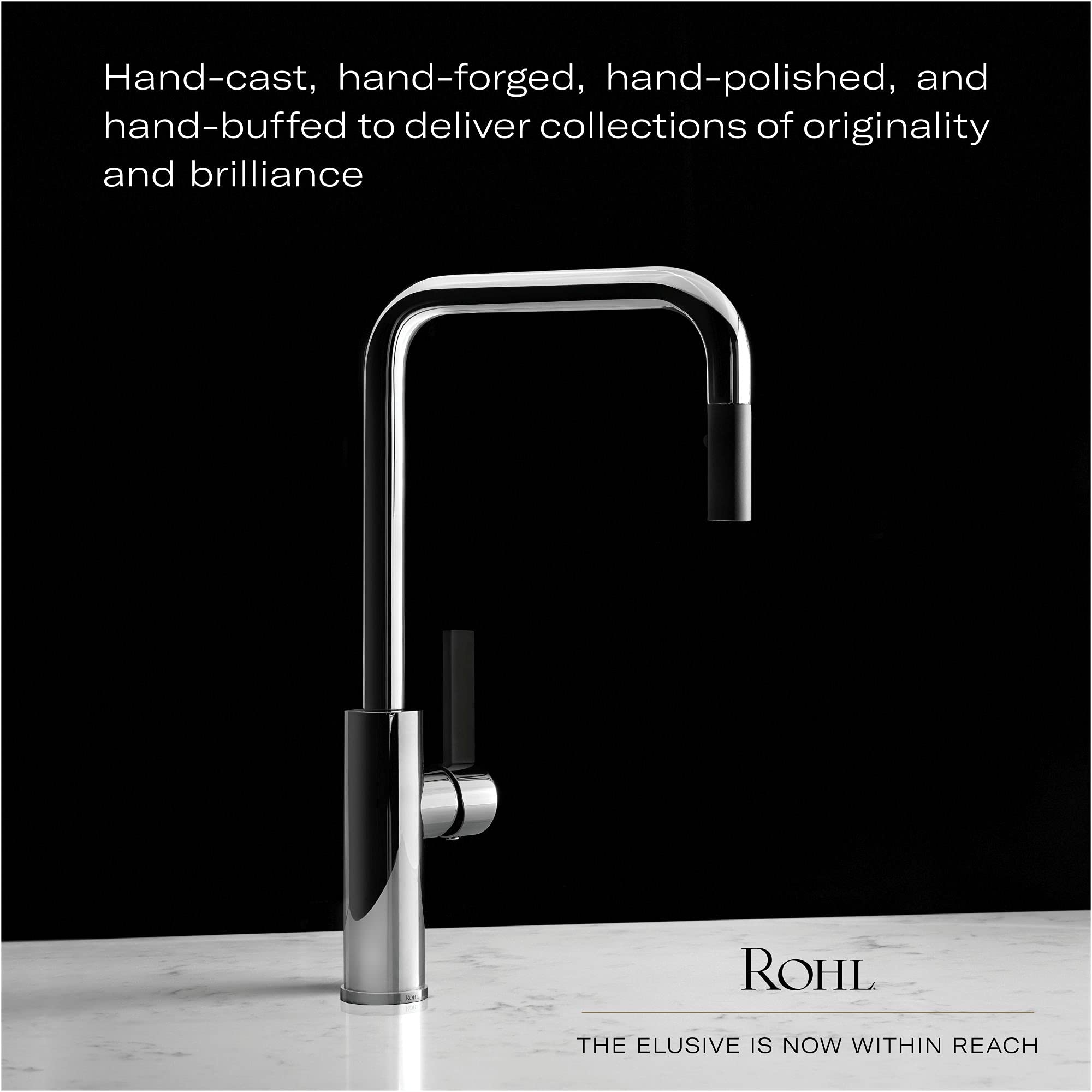 ROHL A3650LPWSIB-2 Italian Brass Kitchen Faucet - Modern Pull-Down Sprayer for Sink, Perfect for Home Kitchen & Commercial Use