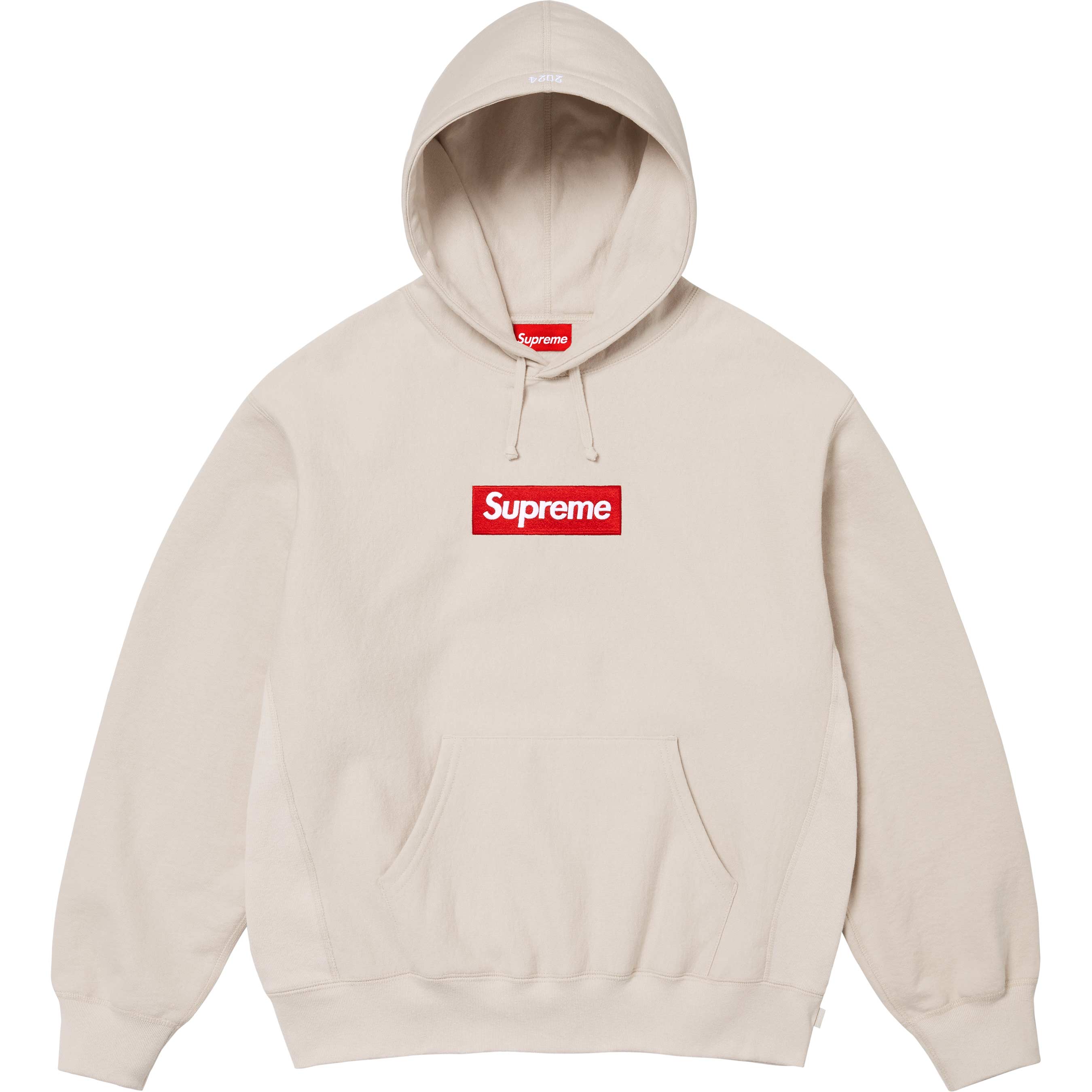 Supreme Box Logo Hooded Sweatshirt - Stone Grey Pullover Hoodie for Men & Women | Streetwear Fashion, Winter Warmth, Casual Outfit Essential