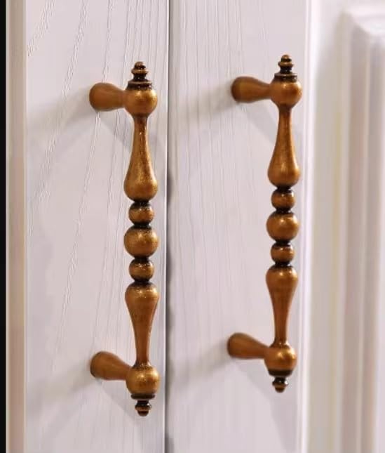 Gold Cabinet Knobs & Drawer Pulls - 2 Pack Kitchen Cabinet Handles with Screws - Small Furniture Drawer Pulls for Cupboard, Wardrobe & Dresser - Elegant Hardware for Home Renovation & DIY Projects