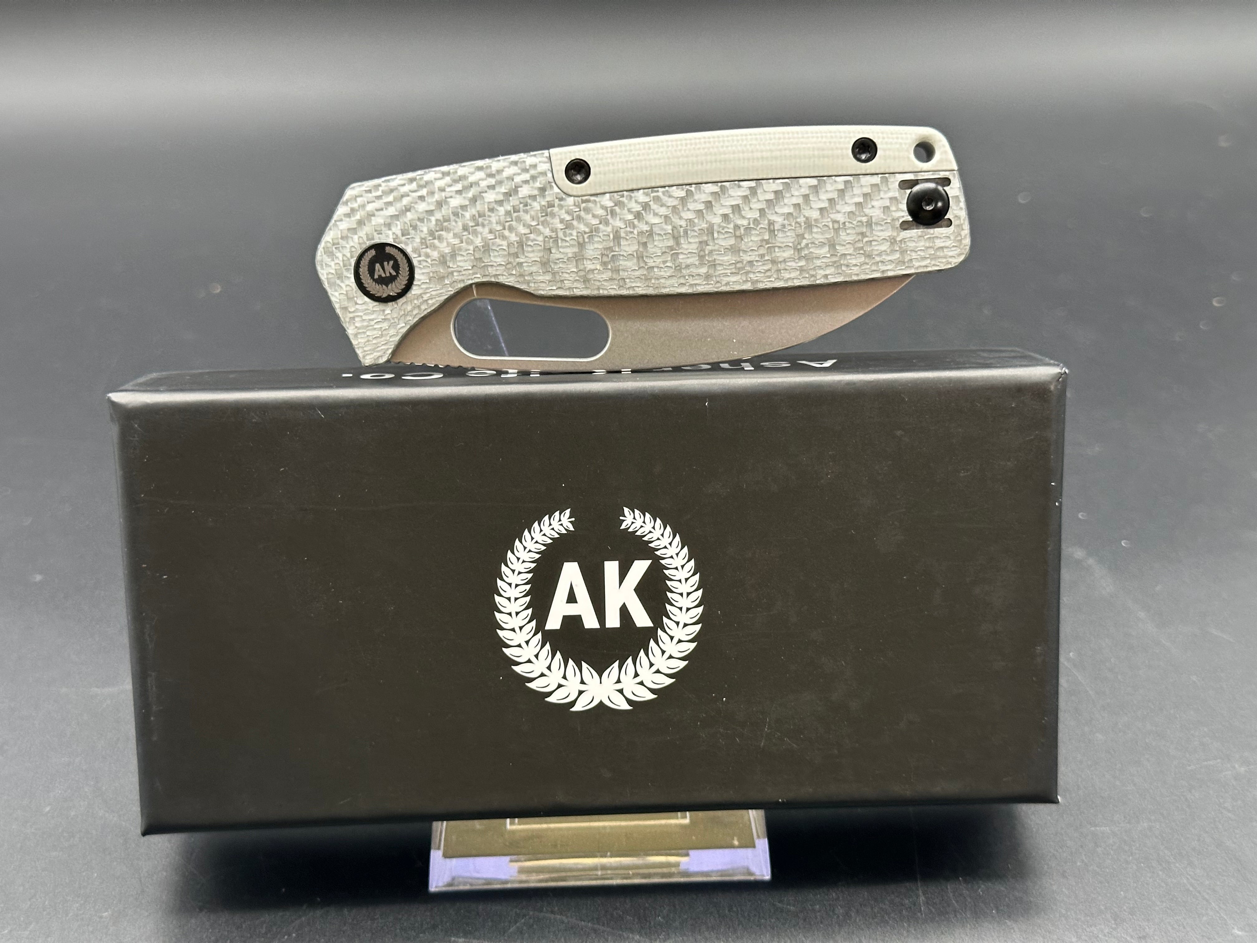 Premium Asher Spiro Silver SS Pocket Knife - 3.2