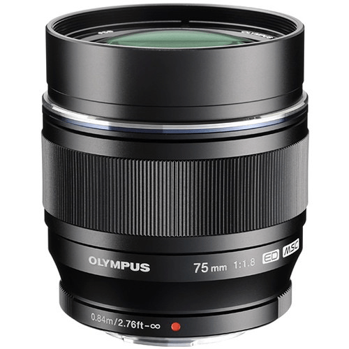 OM SYSTEM M.Zuiko Digital ED 75mm f/1.8 Lens (Black) - Premium Portrait & Low Light Photography Lens for Micro Four Thirds Cameras - Perfect for Weddings, Events & Professional Portraits