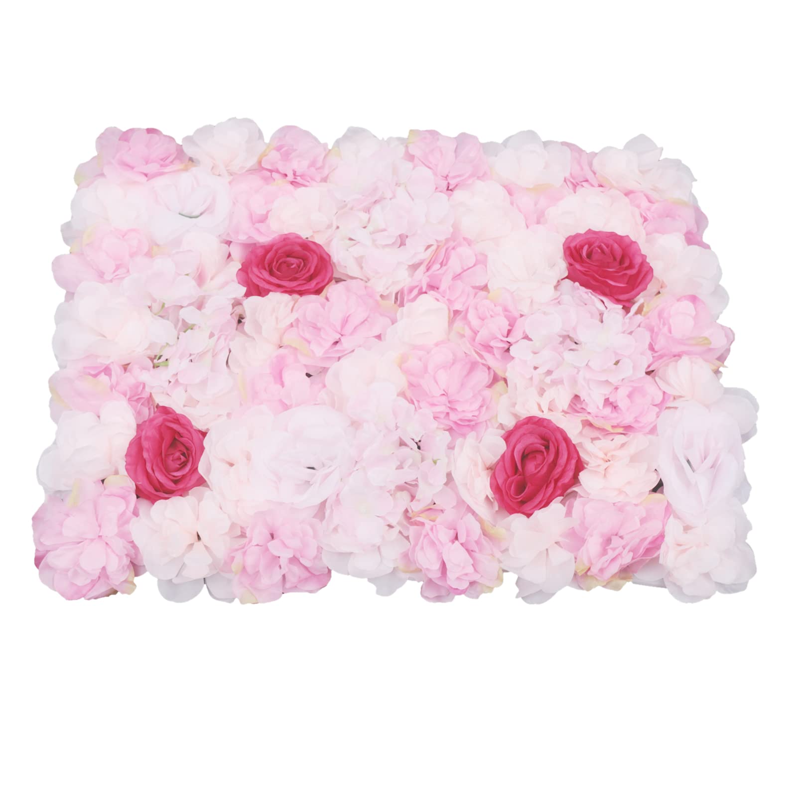 4 Pcs Artificial Silk Rose Flower Wall Panels - Romantic Wedding Backdrop, Photo Booth Decor, Venue & Main Road Decoration for Parties & Events (Type C) - Perfect for Home, Garden & Commercial Use