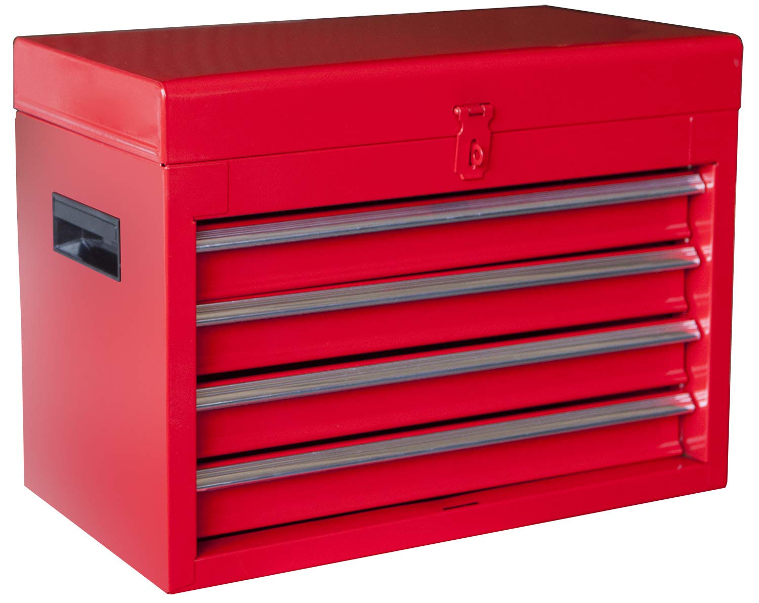 Torin ATBT1204B-RED 4-Drawer Rolling Tool Chest with Detachable Storage Cabinet & Adjustable Shelf - Heavy Duty Garage Workshop Organizer (Red) - Perfect for Mechanics, DIY Enthusiasts & Home Improvement Projects